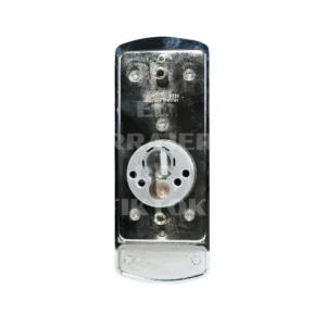 Escudo ABUS placa vertical plata brillo