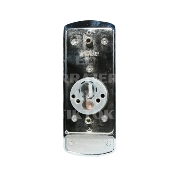 Escudo ABUS placa vertical plata brillo