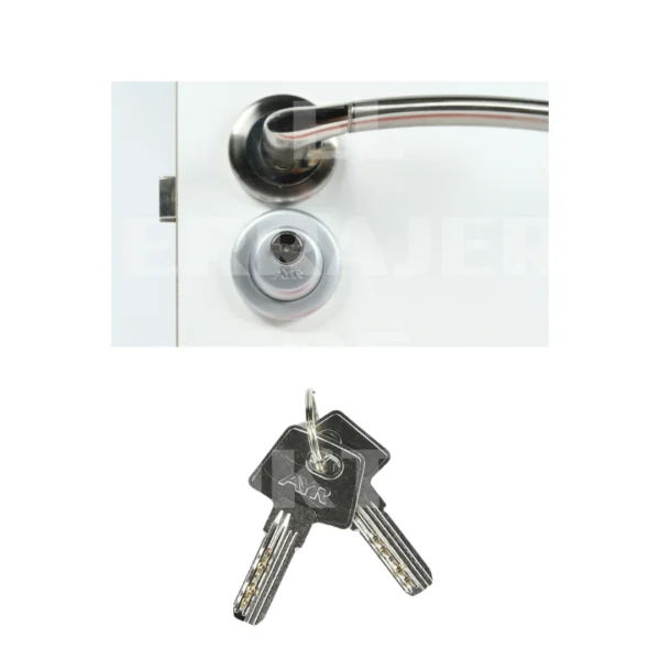 Cerradura con llave para puerta interior AYR