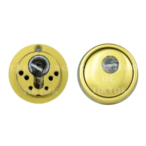Escudo HOPLON redondo dorado mate