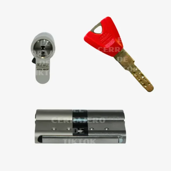 Bombín MASTER REFORZADO Plata + llave