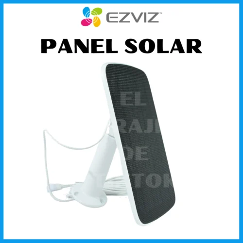Panel solar de carga marca Ezviz para cámaras de vigilancia