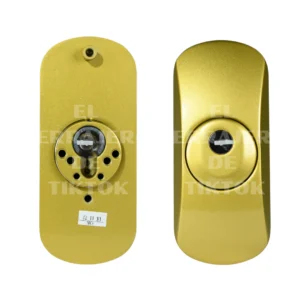Escudo SQDO vertical dorado mate LINCE
