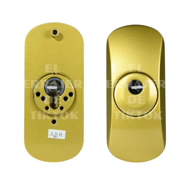 Escudo SQDO vertical dorado mate LINCE