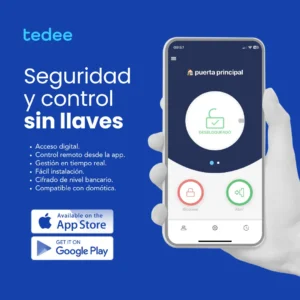 Uso de la app móvil para cerradura Tedee PRO
