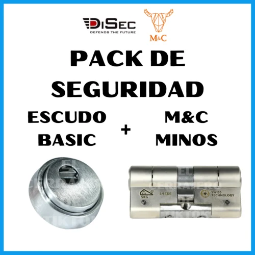 Pack de Seguridad Escudo DISEC BASIC + Bombín M&C MINOS