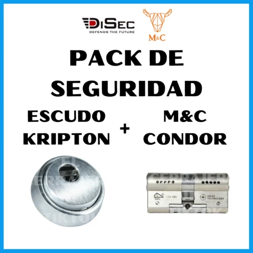 Pack de seguridad Escudo DISEC KRIPTON y Bombín M&C CONDOR
