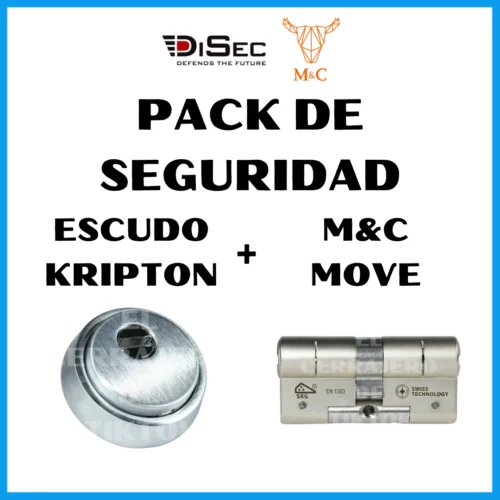 Pack de Seguridad Escudo DISEC KRIPTON + Bombín M&C MOVE