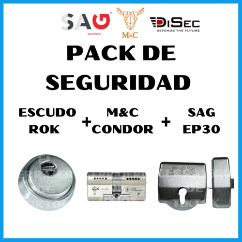 PACK DE SEGURIDAD Escudo DISEC ROK + SAG EP30 + Bombín CONDOR M&C