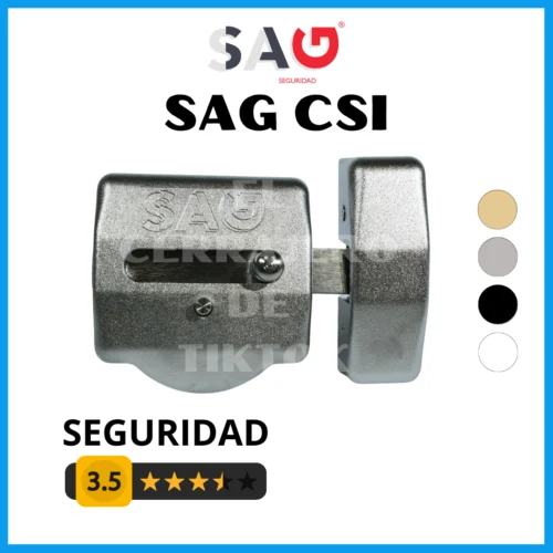 Cerrojo de seguridad SAG CSI Cromo