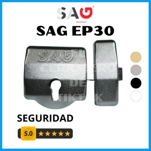 Cerrojo de seguridad SAG EP30 Plateado sin bombín