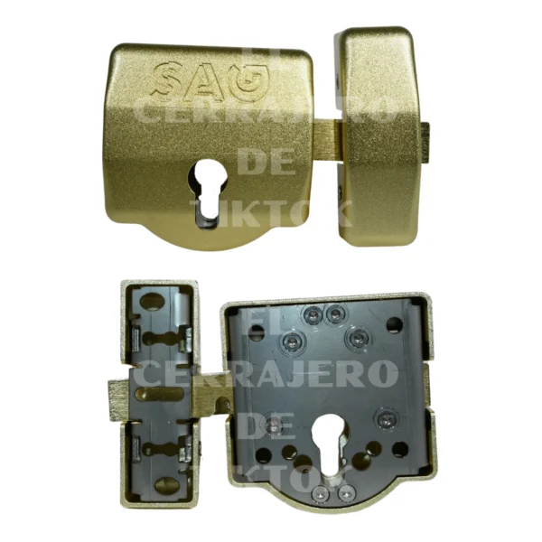 Cerrojo de seguridad SAG EP30 Dorado sin bombín