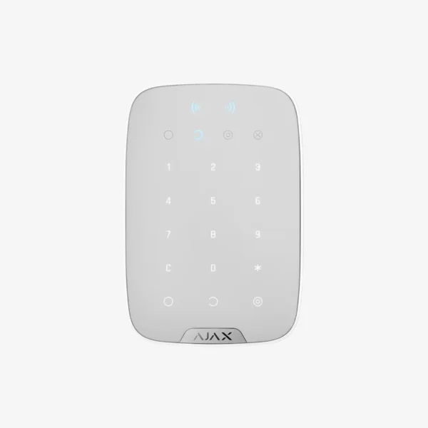 Ajax-Keypad-Plus-WH-Teclado-inalámbrico-táctil-con-tarjetas-y-mandos-sin-contacto